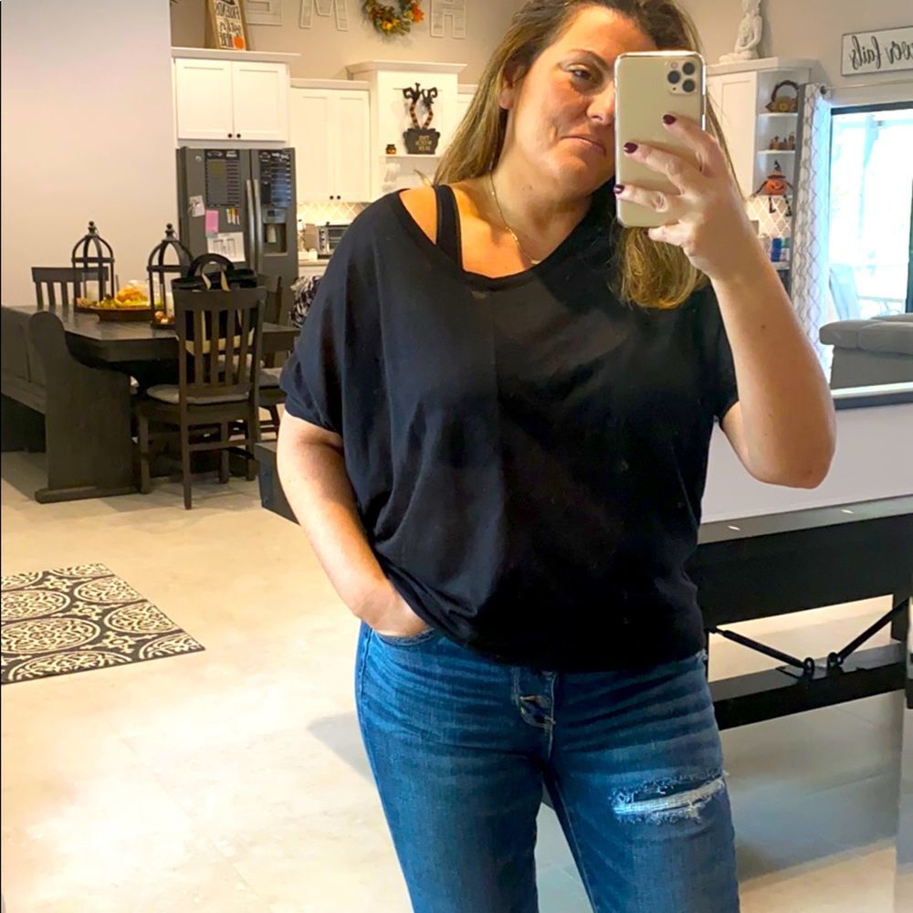 BCBG Black Short Sleeve Tee